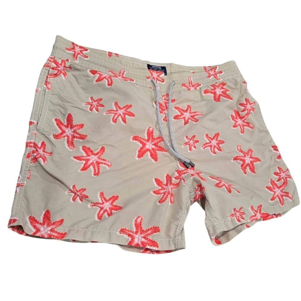 Vilebrequin Starfish Shorts Swim Trunk Size XL Coral